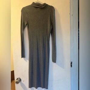 Express Turtleneck Gray Long Sleeve Knit Dress.#Express#turtleneckdress#fall